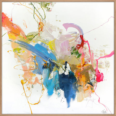 Vertrouwelijk roze | GEMENGD SCHILDERIJ