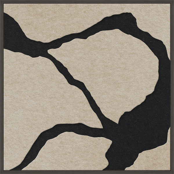 Quiet Friction square 2 | ACOUSTIC ART | Black