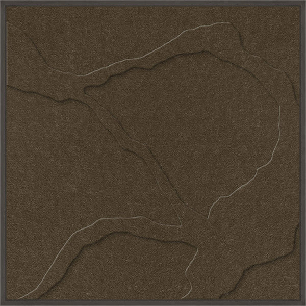 Quiet Friction square 1 | ACOUSTIC ART | Black