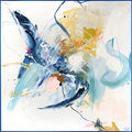 Vertrouwelijk blauw | GEMENGD SCHILDERIJ