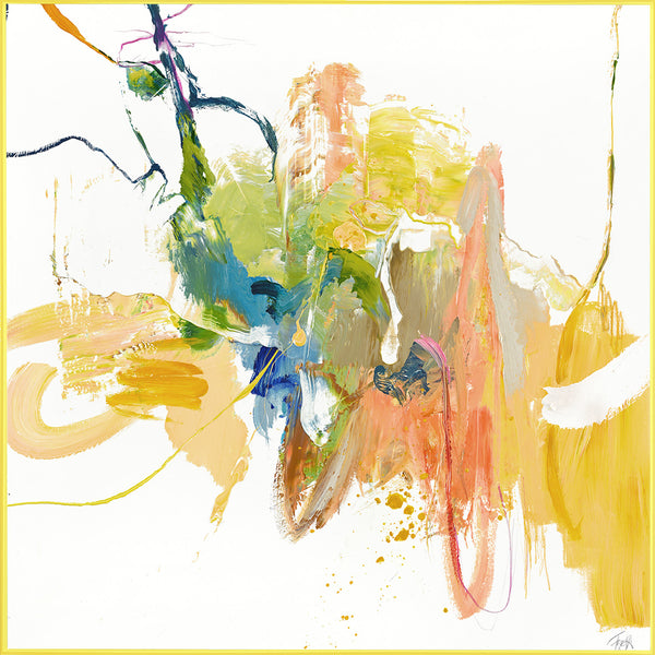 Vertrouwelijk Geel | GEMENGD SCHILDERIJ