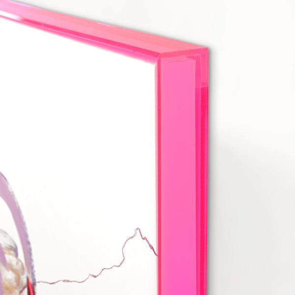 Vertrouwelijk roze | GEMENGD SCHILDERIJ