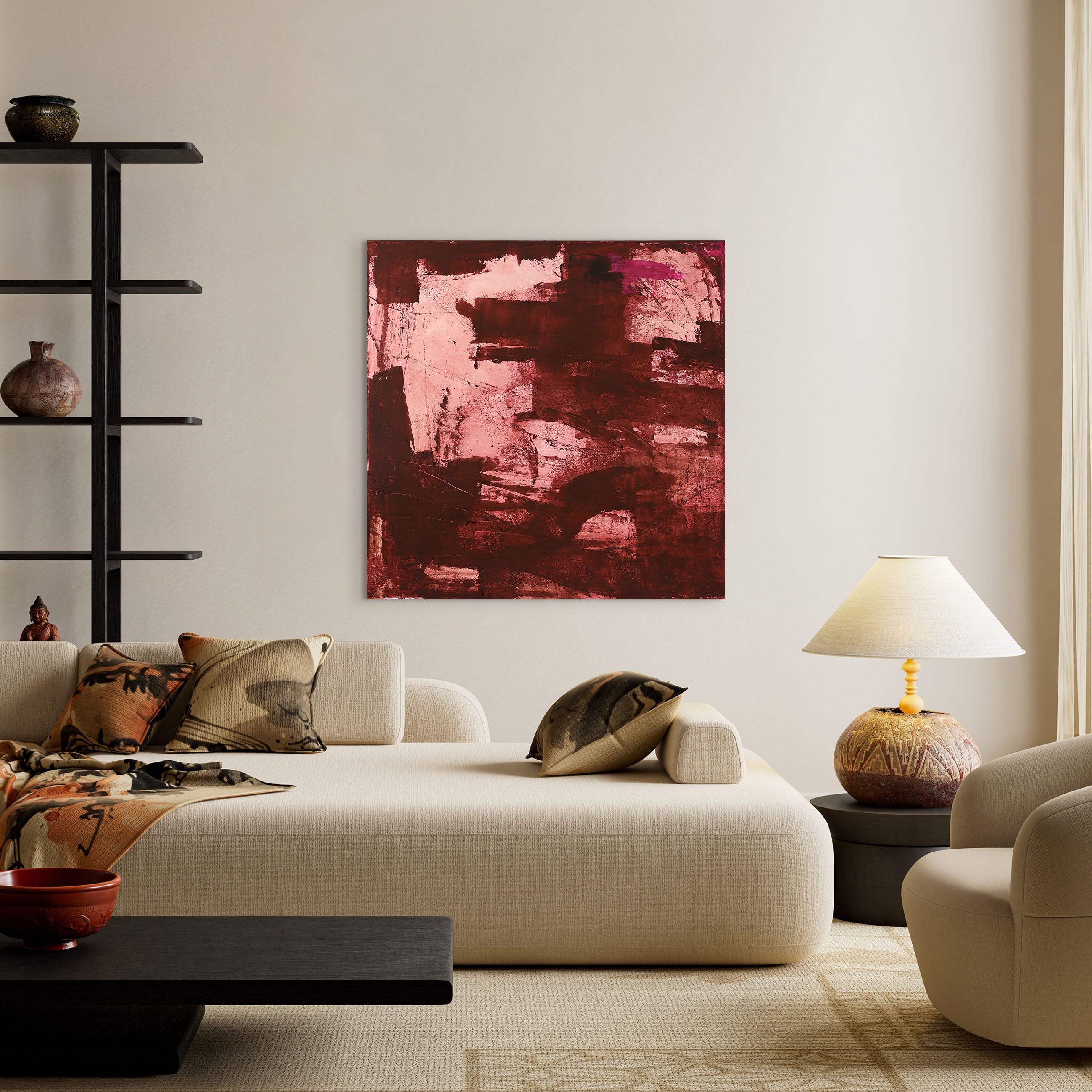 Ruwe essentie | Unika schilderen 90x120