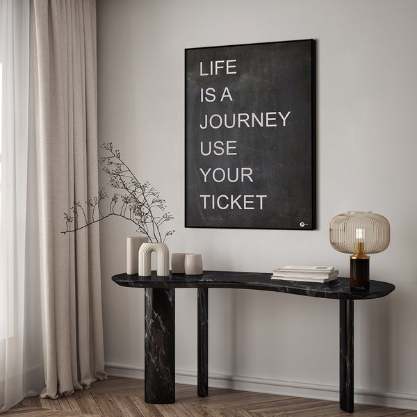 Het leven is een reis | Poster