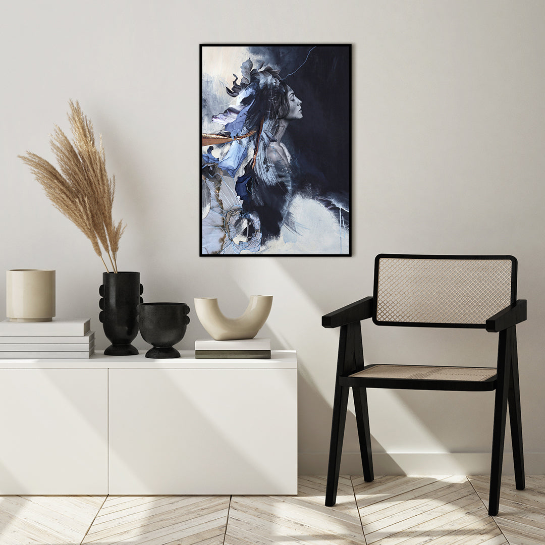 Imperfectie Blauw | POSTERBORD