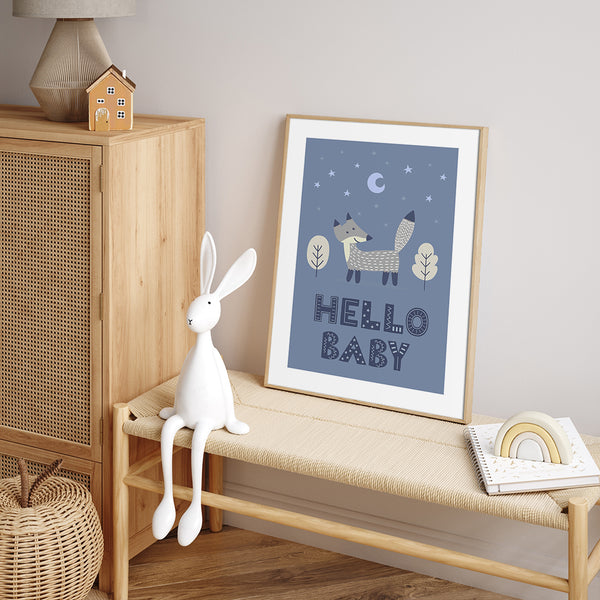 Vos Blauw | POSTERBORD