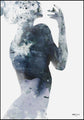 Vrouw in blauw 2 | POSTERBORD