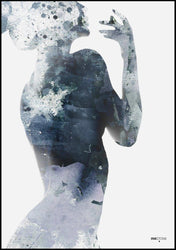 Woman in blue 2 | POSTER BOARD