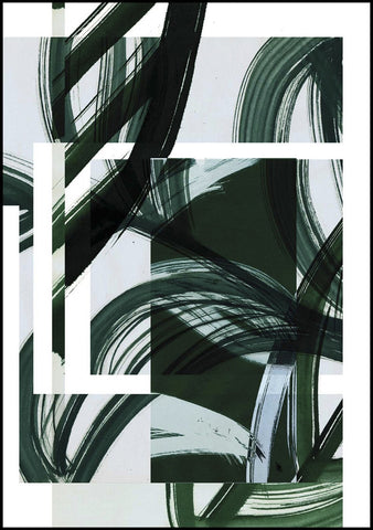 Vierkant groen 2 | Poster