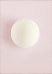 Witte cirkel roze | Poster