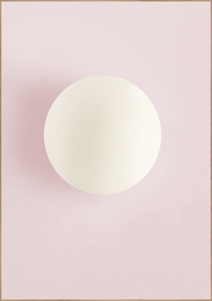 Witte cirkel roze | Poster