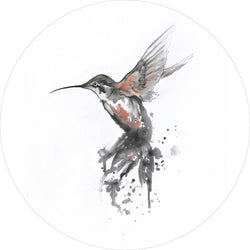 Hummingbird Coral | Circle Art