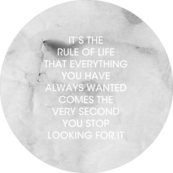 Rule of Life Gray | Circle Art