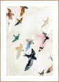 Abstracte vogels 2 | POSTERBORD