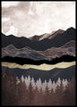 Herfstbergen 2 | POSTERBORD