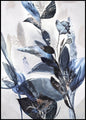 Blauwe bladeren | POSTERBORD