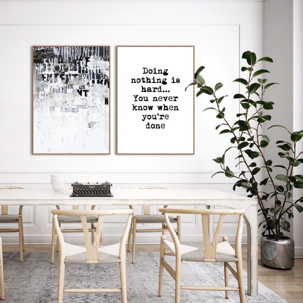 Niets doen | POSTERBORD