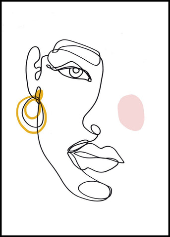 Gezichtslijn 3 | POSTERBORD