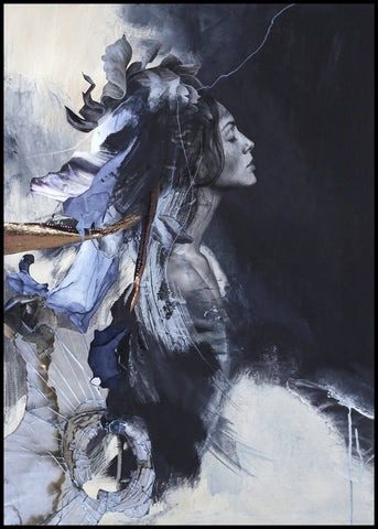 Imperfectie Blauw | POSTERBORD