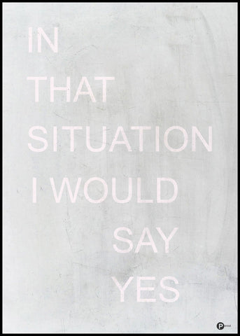 In die situatie | POSTERBORD