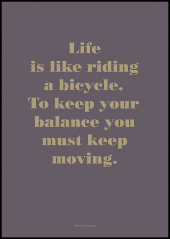 Het leven is als | POSTERBORD