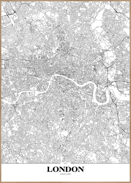Kaart Londen | Poster