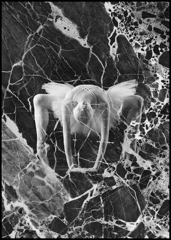Marmeren ballerina | POSTERBORD