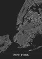 New York zwart | POSTER