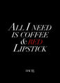 Rode lippenstift | POSTERBORD