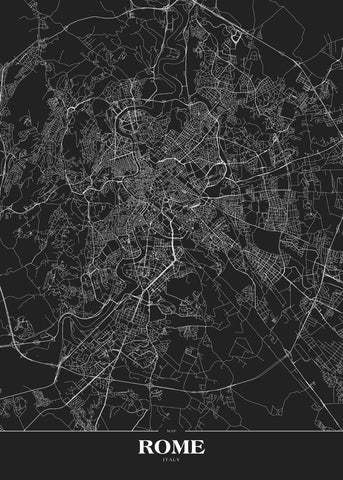 Rome zwart | POSTER