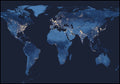 Wereld bij nacht | POSTERBORD