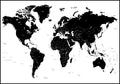 Wereldkaart Wit | POSTERBORD