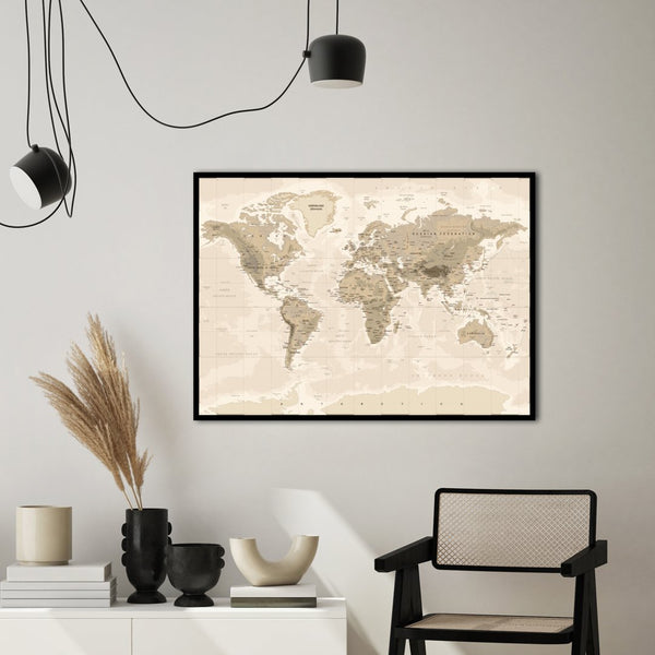 Worldmap Vintage | POSTER