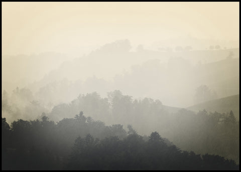 Mistig geel | POSTERBORD